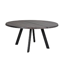 Fred matbord runt 160 mörkbrun ek/svart