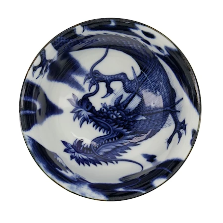 Japonism Dragon Tayo skål 12,7 x 6,8 cm 350 ml, blå