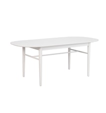 Akita Spisebord Ovalt Hvidt 190 cm