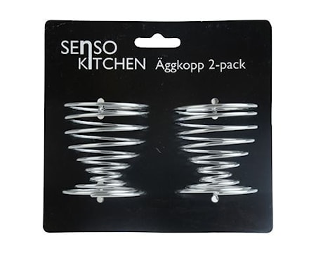 Senso Kitchen Äggkopp 2p Metall 6x4cm Silver