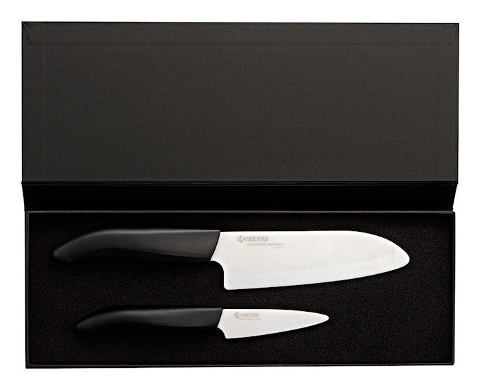 Ensemble de couteaux 7,5 cm + manche noir 14 cm
