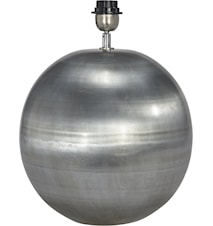 Globe Lampfot Blekt Silver 40cm
