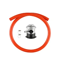 Click-on Regulatorsett med ventil, klemmer og slange 1 meter
