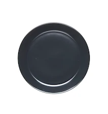 Petite assiette 20 cm avec bord gris graphite
