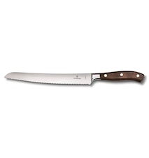 Couteau à pain denté et forgé Grand Maître avec manche en bois 23 cm