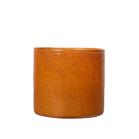 Vase/Lyseholder Calore Orange h: 15 cm