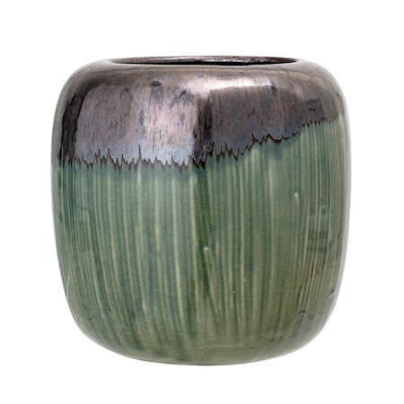 Flowerpot Green Stoneware