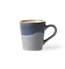 Tasse à espresso 70's gris et bleu 80 ml