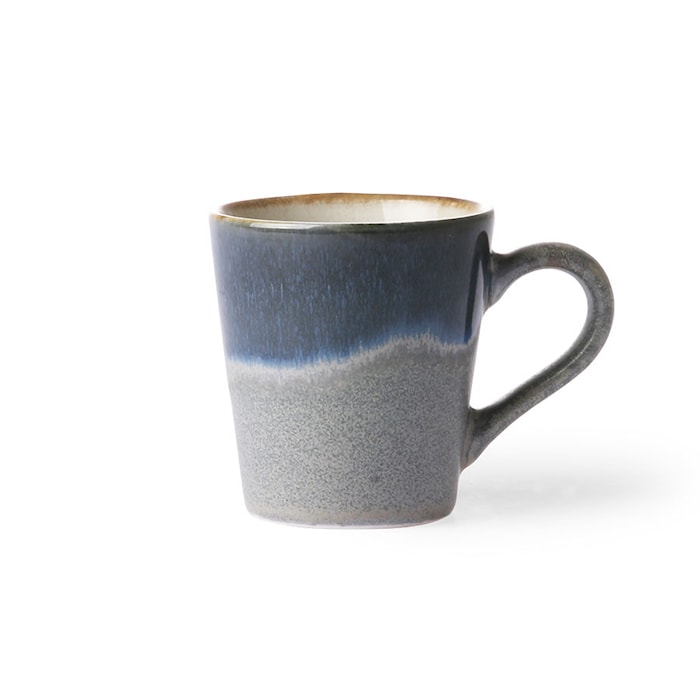 70's Espresso Cup Grey and Blue 80ml