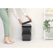 Sort & Go Stapelbart Sorteringskärl Mörkgrå