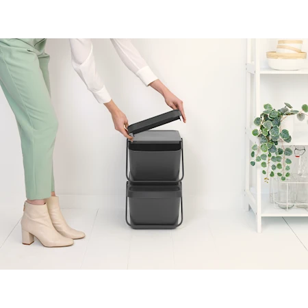 Sort & Go Stapelbart Sorteringskärl Mörkgrå
