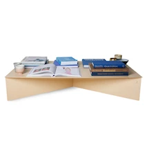 Soffbord 110x70 cm Metall Cream