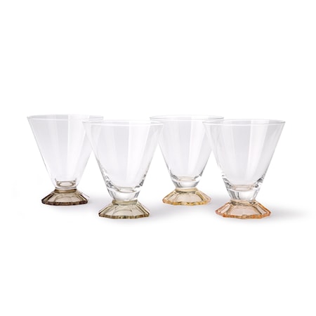 Coloured Cocktailglas 4-pak