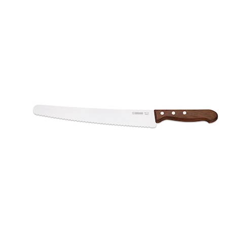 Brødkniv 25 cm Stål/Rosentræ Brun