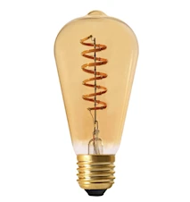Elect Spiral LED Fil Edison Gold 64mm