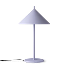 metal triangle table lamp M Matta lilac