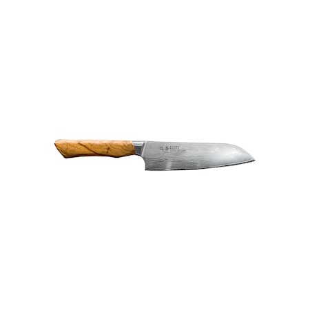 Kaizen kokkekniv Santoku 18 cm, olivenhåndtak