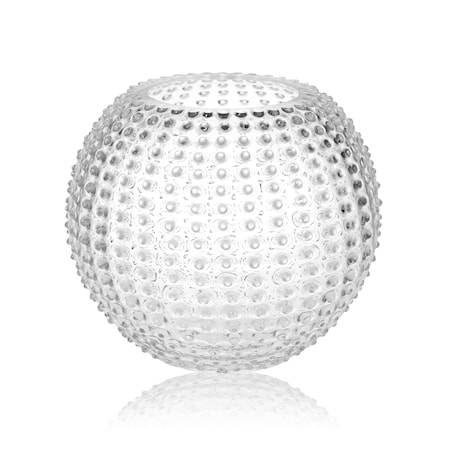 Hobnail Globe Maljakko 24 cm Crystal