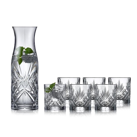 Lyngby Glas Karaffset Melodia 7 delar