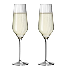 Sternschliff Champagneglas 2-p