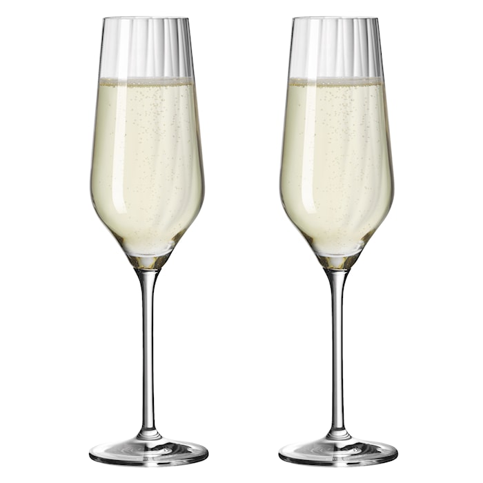 Sternschliff Champagneglas 2-p