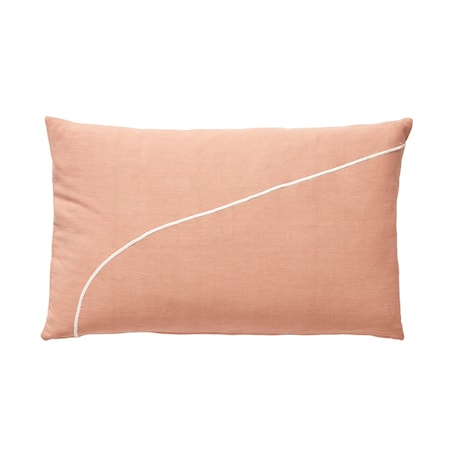 Tyyny Puuvillatäytteellä Valkoinen/Vaaleanpunainen 50×80 cm
