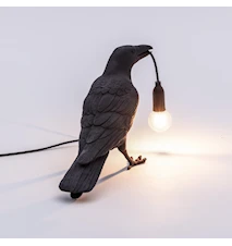 Bird Lamp Waiting Svart