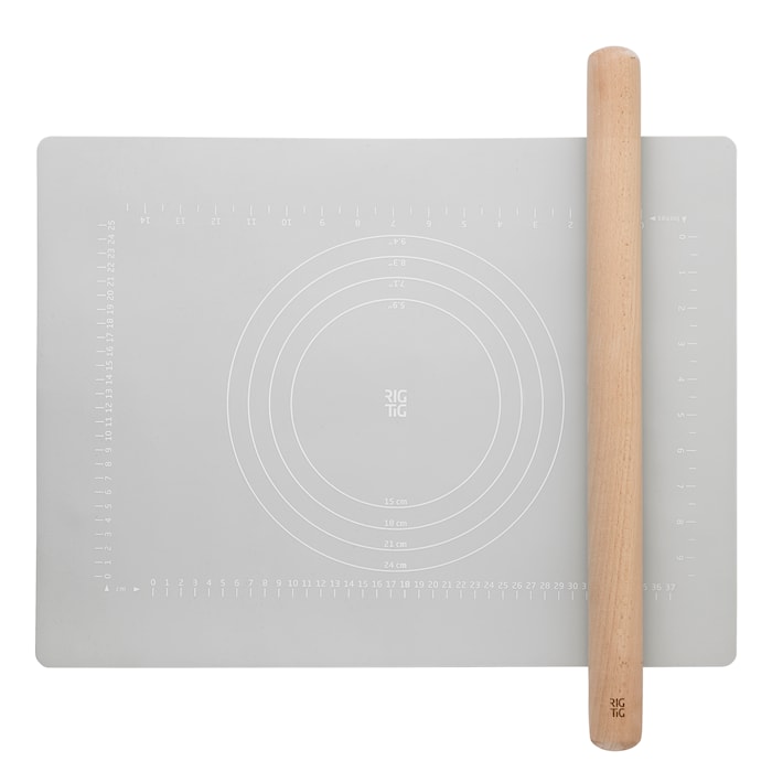 BAKE-IT kavel och bakmatta light grey
