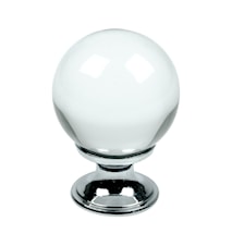 Knopp Crystal glas/Krom - 4 cm