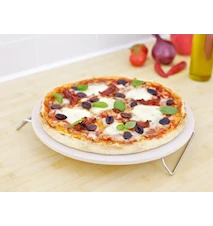 Pizzakivi 33 cm Tarjoilutelineellä