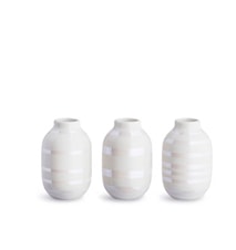 Omaggio vase miniatyr 3-pakk Perle H 8 cm