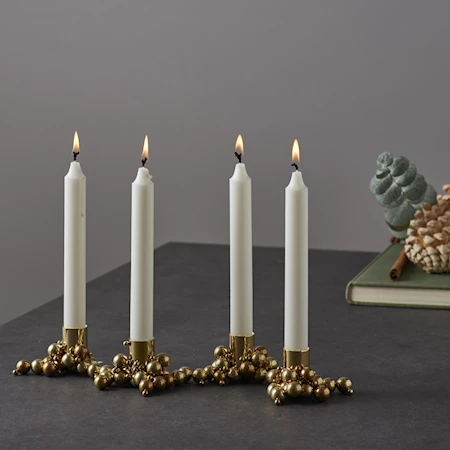 MOLEKYL Candle Holder Brass 4 candles