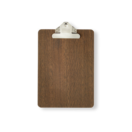 Clipboard - A5 - Smoked Oak