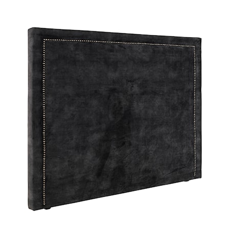 Paris Low Sänggavel90x140 Sammet Mörk grå