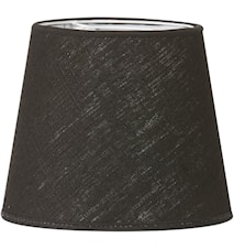 Mia L Lampunvarjostin Pellava Musta 20 cm