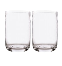 Trinkglas Gerillt 2er-Pack 12 cm Transparent