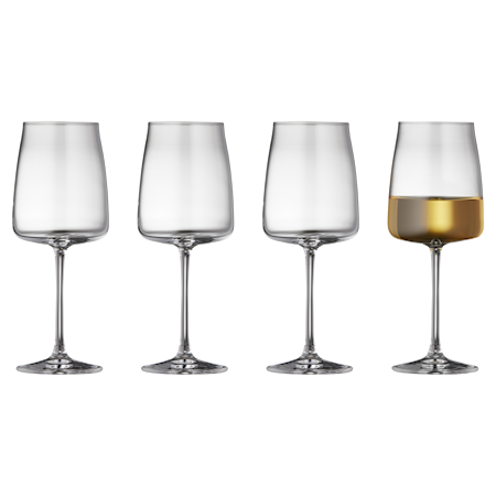 Lyngby Glas Hvidvinsglas Zero 43 cl 4 stk