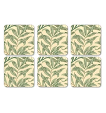 Morris Posavasos Willow Bough Verde 6 piezas