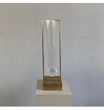 Tate Stor Vase Glass og Messing