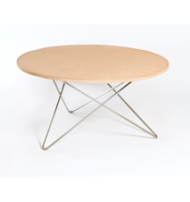 O-table leather sofabord