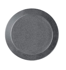 Teema lautanen 17 cm meleerattu harmaa