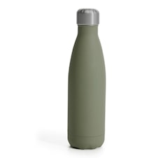 Stålflaske med overflade af gummi Grøn 50 cl