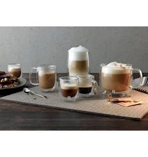 Sorrento Plus Latte Macchiato kuppi Kahvalla 450 ml 2-pakkaus