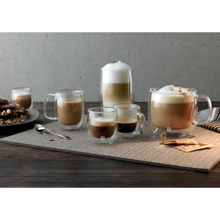 Sorrento Plus Latte Macchiato Kopp Med Handtag 450 ml 2-pack