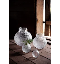Glassvase rund struktur 29 cm
