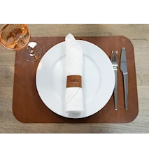 Table Mat with Napkin Holder, Leather