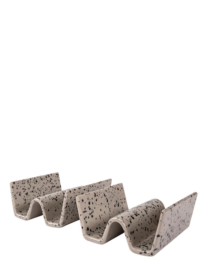 Ditte Tacoställ 2-pack Stengods Grå/Svart