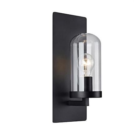 Barnaby Vegglampe Black/Clear