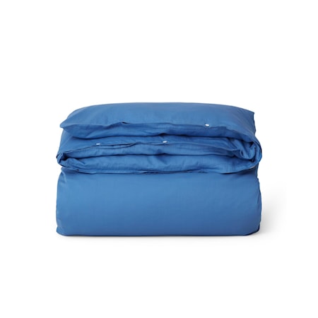 Blue Washed Påslakan 220x220 cm Bomullssatin Blå