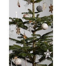 Décoration d'arbre de Noël Star - gris/argent